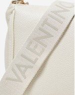 Valentino never shoulder bag with detachable webbing strap in ecru