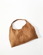 oversized slouchy bag in tan