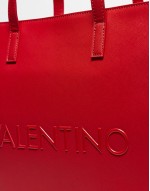 Valentino special syla logo tote bag in red