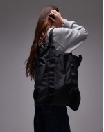 unisex 36-hr overnight tote bag in black