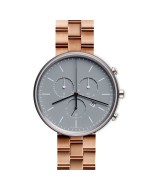 M40 chronograph watch in polished steel