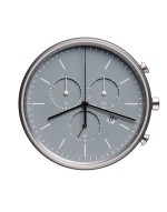 M40 chronograph watch in polished steel