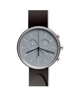 M40 chronograph watch in polished steel