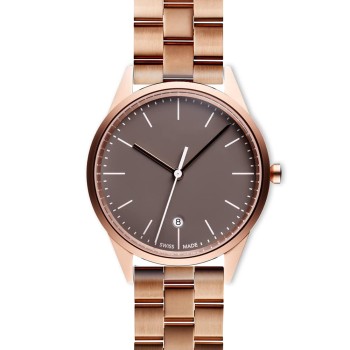 C36 date watch in PVD rose gold