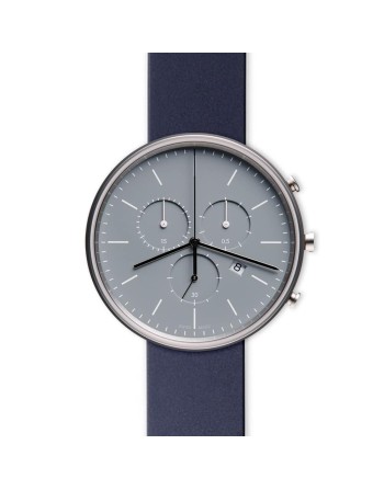 M40 chronograph watch in polished steel