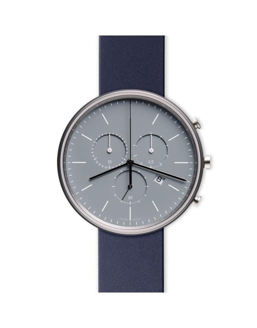 M40 chronograph watch in polished steel