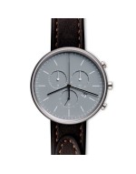 M40 chronograph watch in polished steel