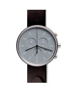 M40 chronograph watch in polished steel