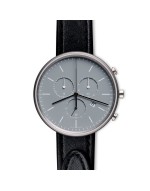 M40 chronograph watch in polished steel