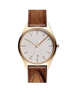 C36 date watch in PVD satin gold