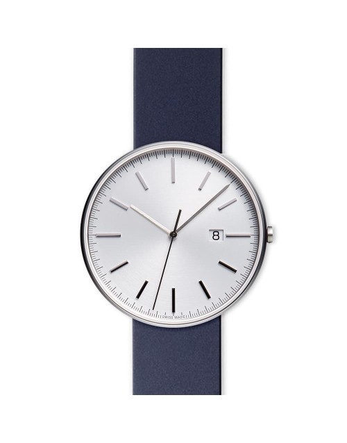 M40 PreciDrive date watch in brushed steel