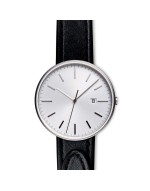 M40 PreciDrive date watch in brushed steel