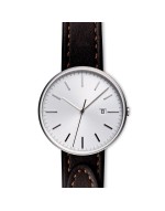 M40 PreciDrive date watch in brushed steel