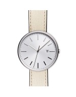 M40 PreciDrive date watch in brushed steel