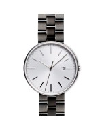 M40 PreciDrive date watch in brushed steel