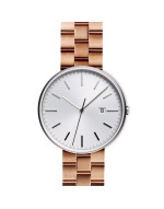 M40 PreciDrive date watch in brushed steel